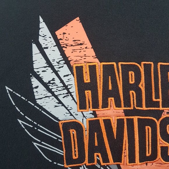 Vintage Harley-Davidson Hoodie Youth Large Y/L 12/14 Embroidered Unisex Boy Girl - Picture 9 of 14
